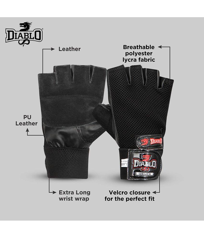 Diablo Black Gym Gloves - One Size