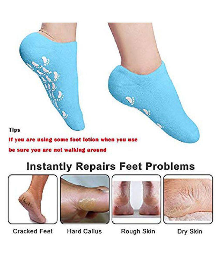 SOFTDARZEE cloth gel pad heel socks Free Size