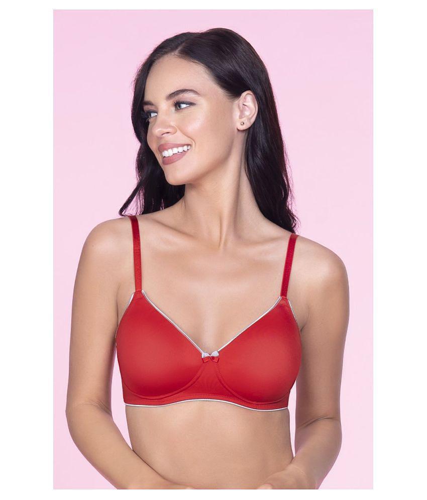 Amante Polyamide T-Shirt Bra - Red Single - 38B