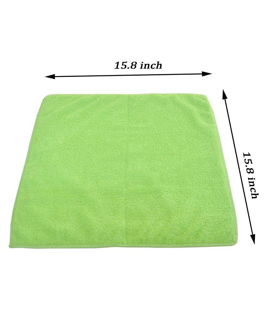 INGENS Combo of Car and Carpet Cleaning Brush and Microfiber Cleaning Cloths,40x40cms 400GSM Highly Absorbent, Lint and Streak Free,Wash Cloth for Car, Window(Pack of 1 Cloth and 1 Brush)