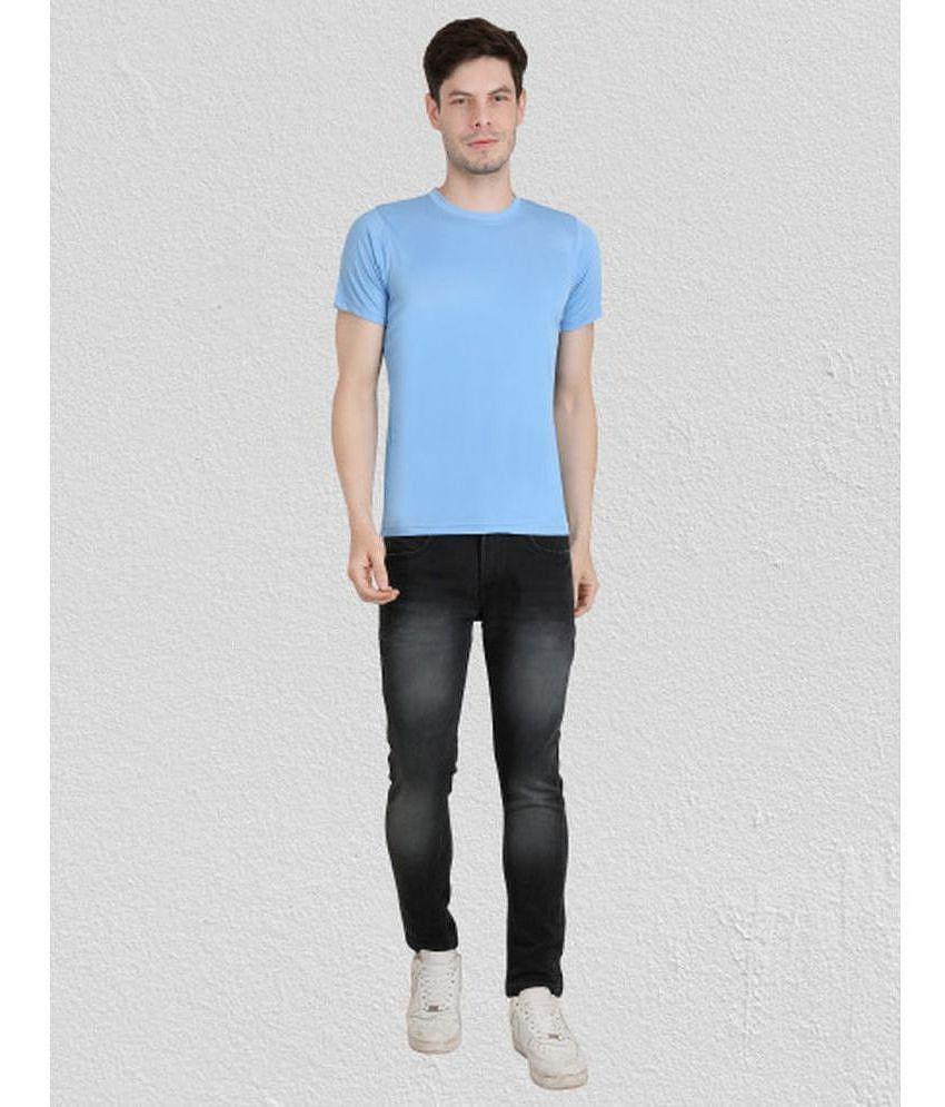 Exclusive Men Ben Toi - Sky Blue Polyester Regular Fit Mens T-Shirt ( Pack of 2 ) - None 2025 at