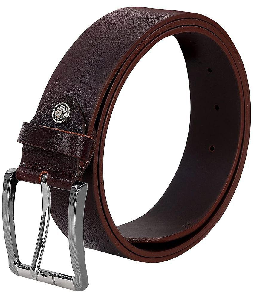 Sophisticated Men Leather World - Brown PU Men's Casual Belt ( Pack of 1 ) - None 2025 at ShopCi