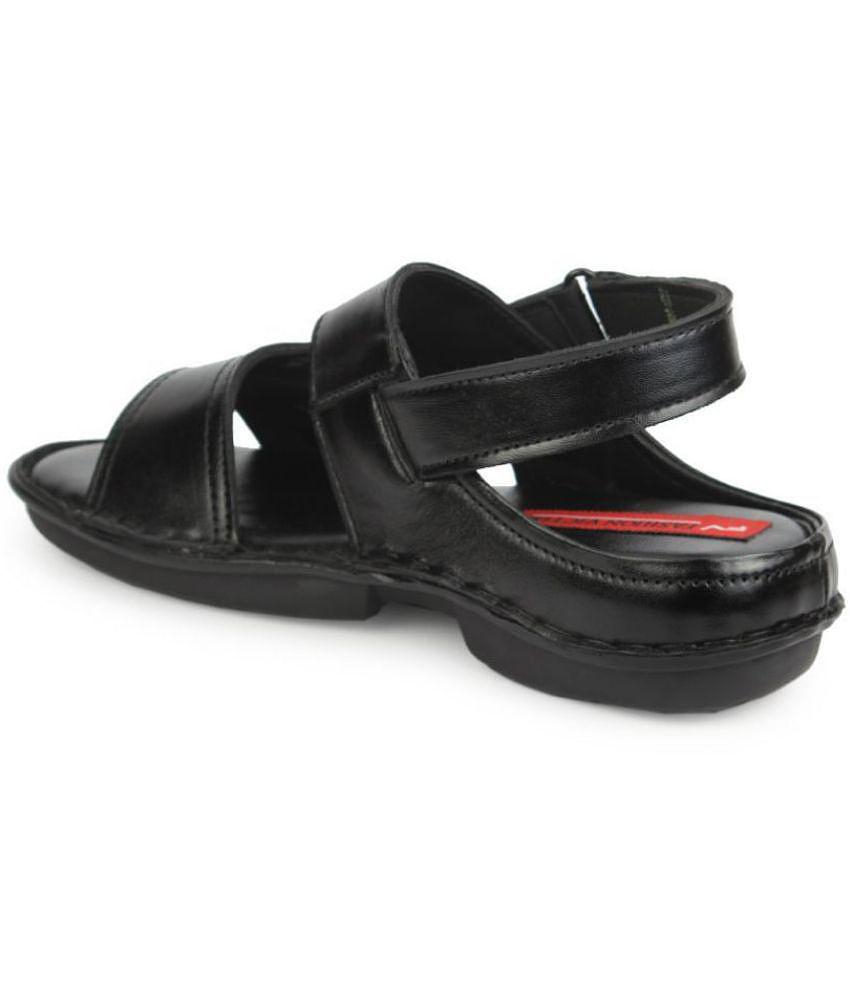 Latest Women Fashion Victim Black Leather Sandals - None 2025 at ShopCircuit | ONDC