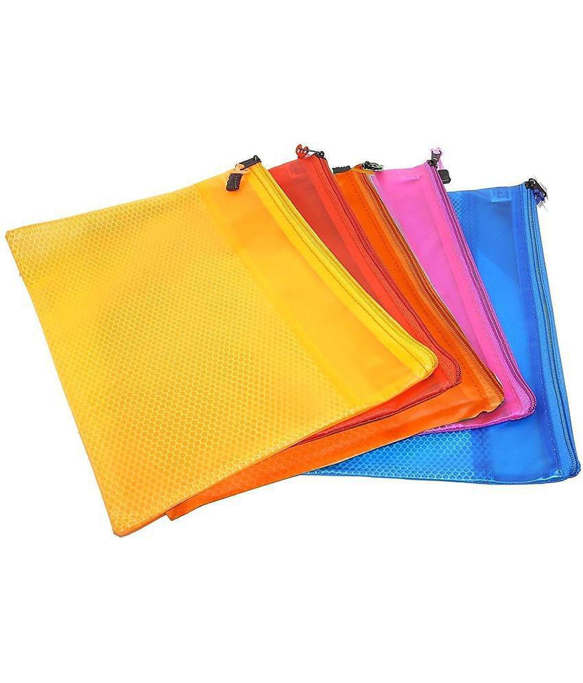 Rangwell  new - Multicolor Zip Folder ( Pack of 5 )