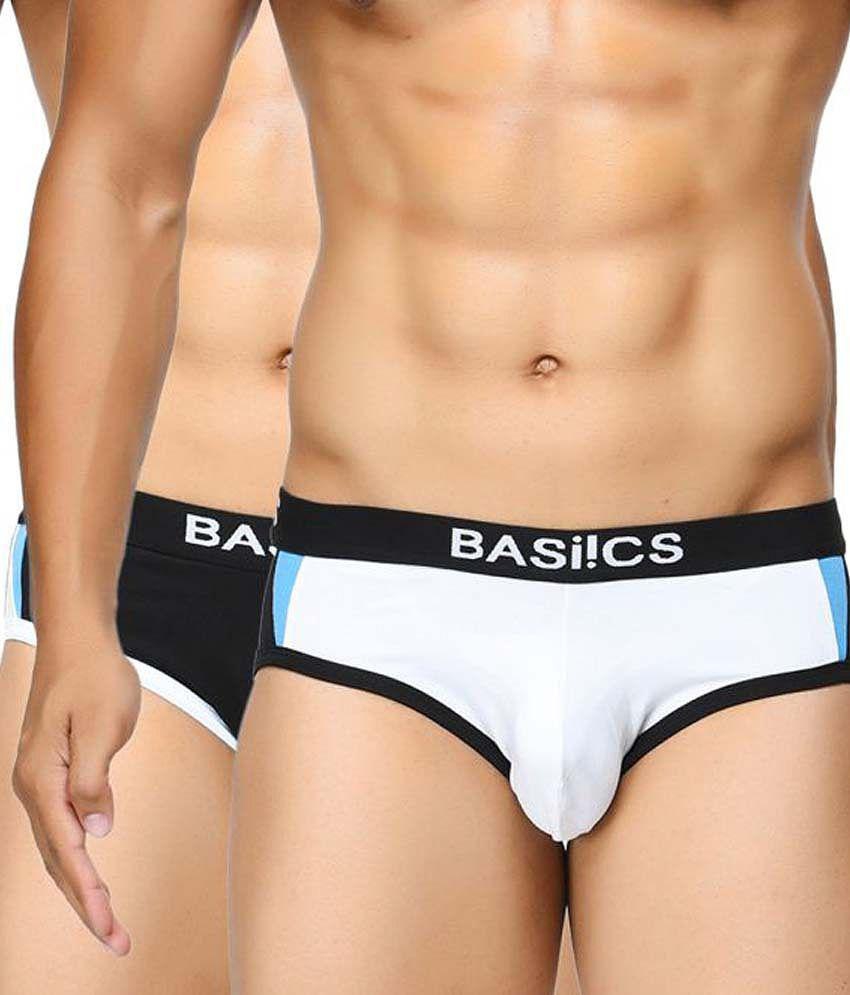 Affordable Men Basiics By La Intimo Multi Brief Pack of 2 - L 2025 at ShopCircuit | ONDC
