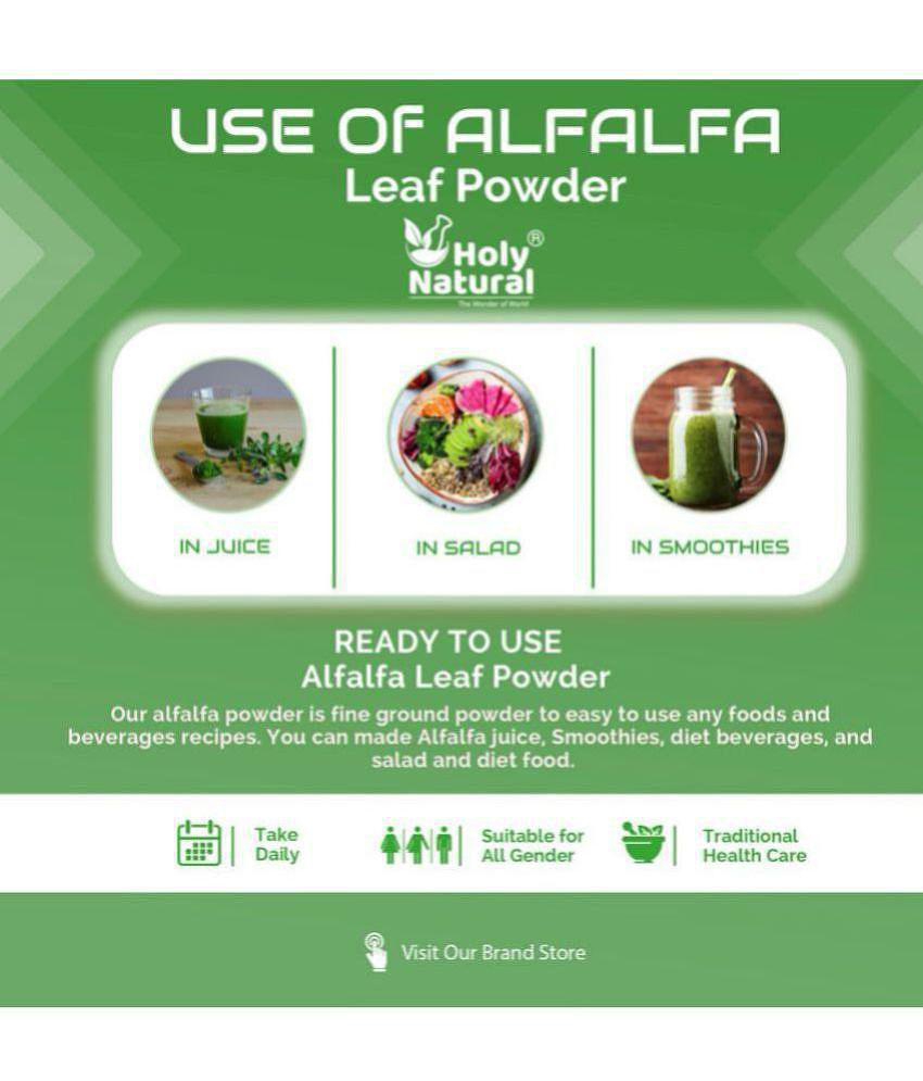 Holy Natural Alfalfa Powder 500gm, Make smoothies and Herbal Meals 500 gm