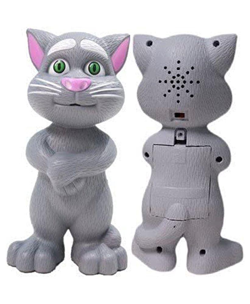 Intelligent Talking Tom Cat, Speaking Robot Cat Repeats What You Say, Touch Recording Rhymes and Songs, Musical Cat Toy for Kids (3+ Years) (Assorted colour and Print)