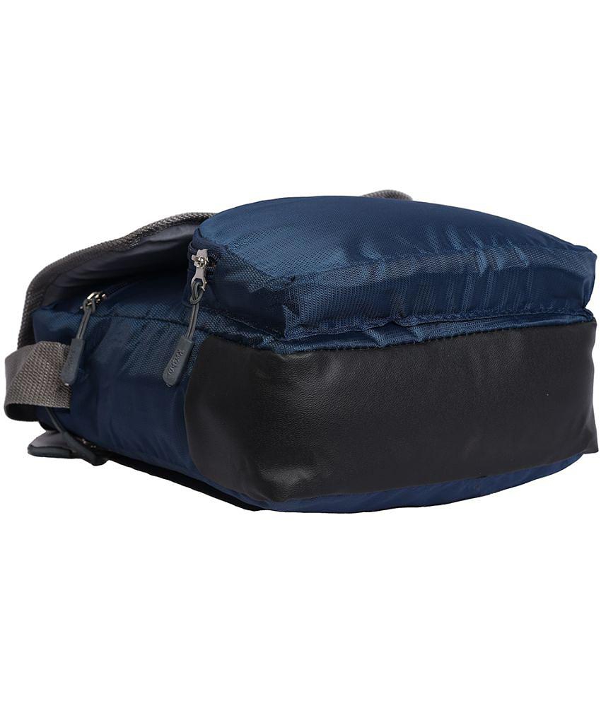Luxurious Men krishiv Cross Body Sling Bag Polyester Blue Waist Pouch - Blue 2025 at ShopCircuit