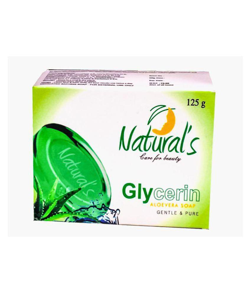 Natural's Glycerin Aloevera Soap 125 gm Pack of 4