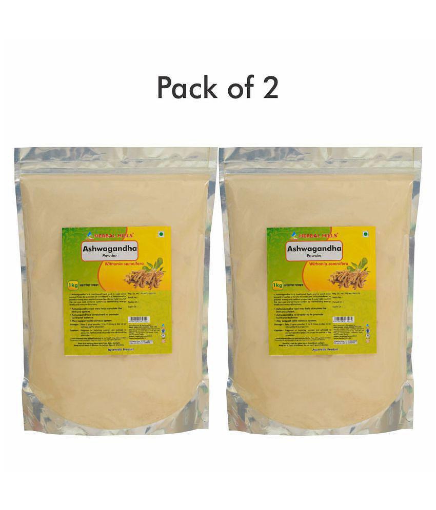 Herbal Hills Ashwagandha Powder 1 kg Pack Of 2