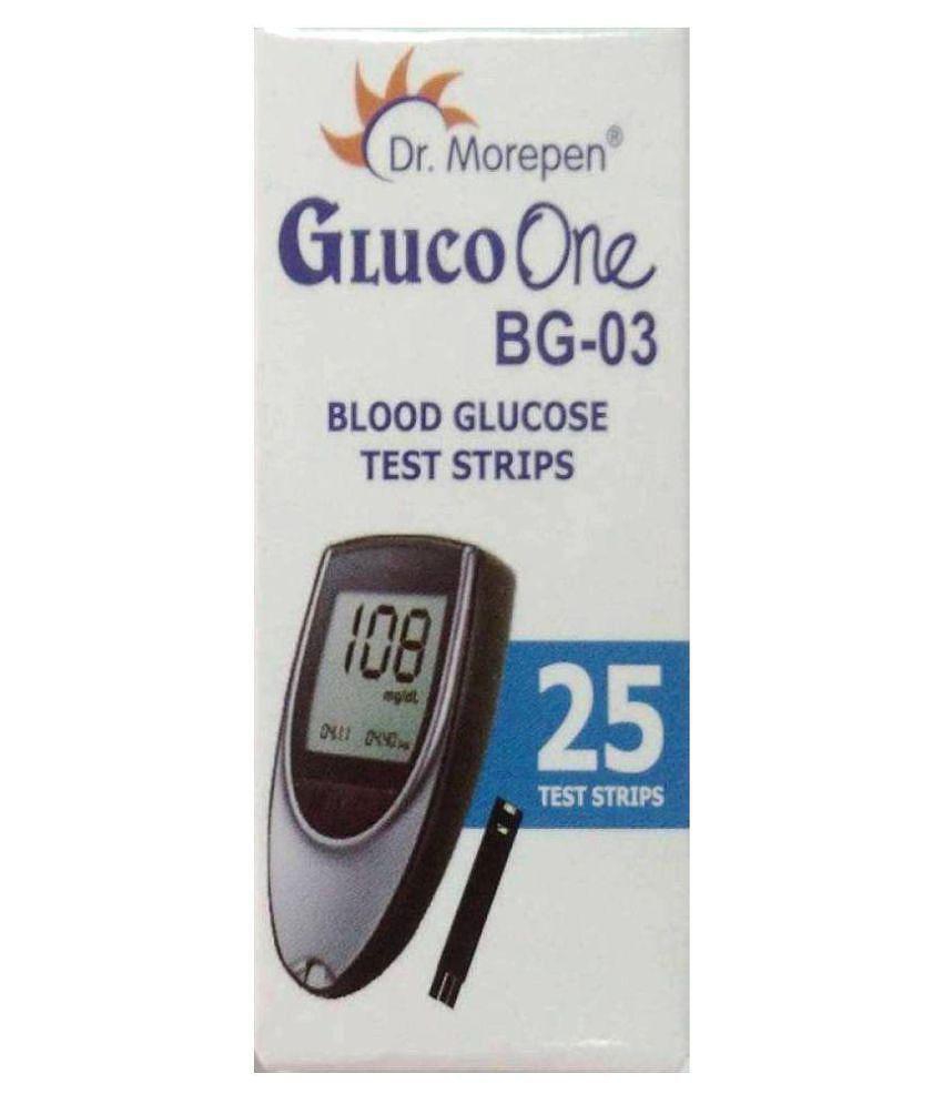 Dr Morepen 25 Test Strips for BG 03 Glucometer (Strips Only Pack) Expiry- Feb 2024