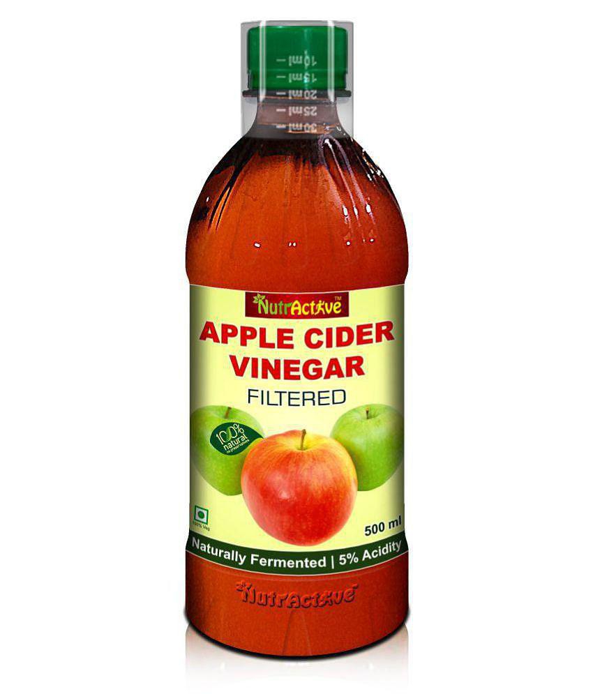 NutrActive Filtered Apple Cider Vinegar | 100% Natural Syrup 1000 ml Pack of 2