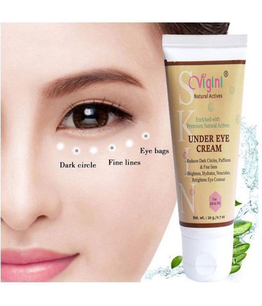 Vigini Under Eye Gel Cream Dark Circles & Spot Wrinkles All Skin Radiance Eye Roller 20 g