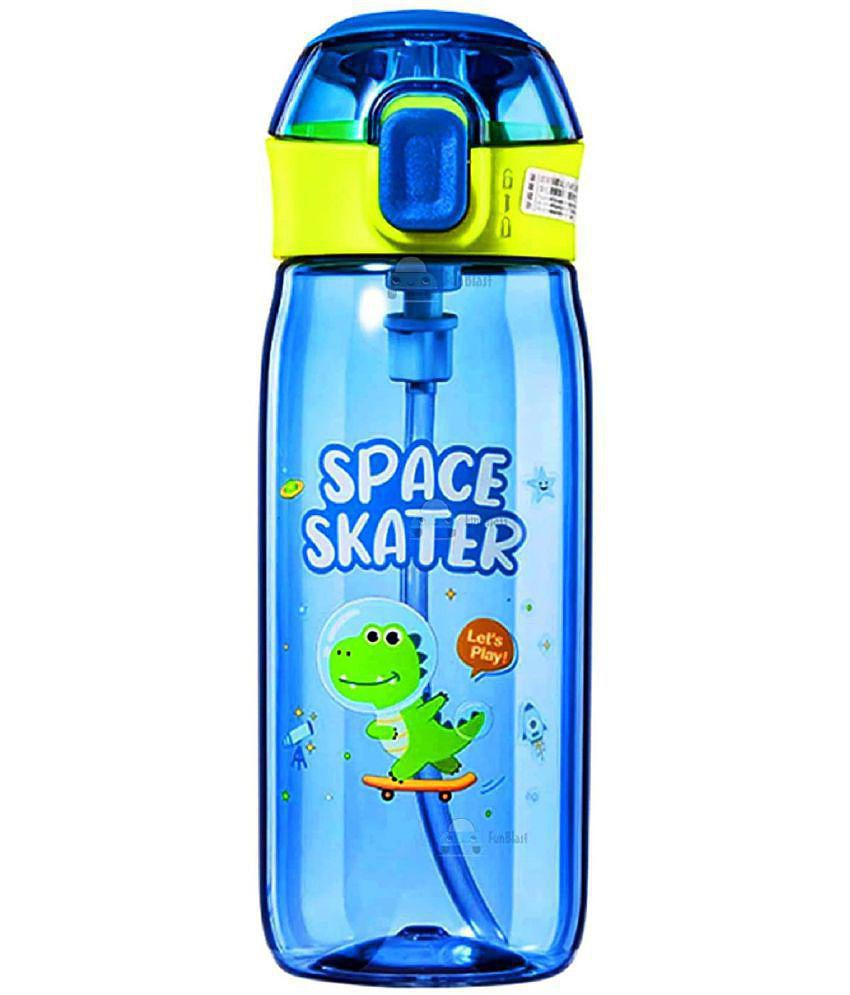 FunBlast Cute Water Bottle with Sipper, Water Bottle for Kids, Sipper Bottle for Kids - Anti-Leak Cartoon Kids Water Bottle for Kids (630 ML) (Dinosaur)