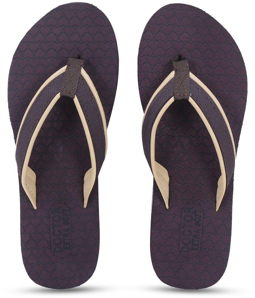 DOCTOR EXTRA SOFT - Brown Women''s Slipper - None