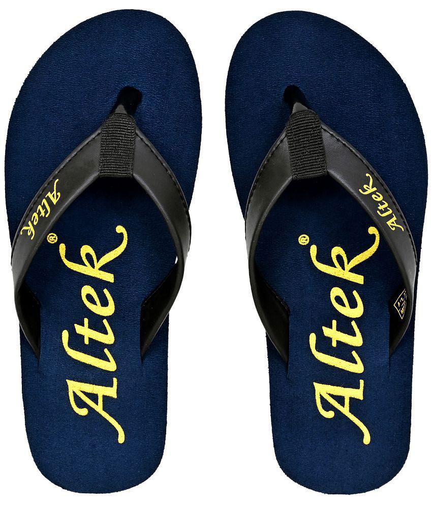 Altek - Navy Mens Thong Flip Flop - None