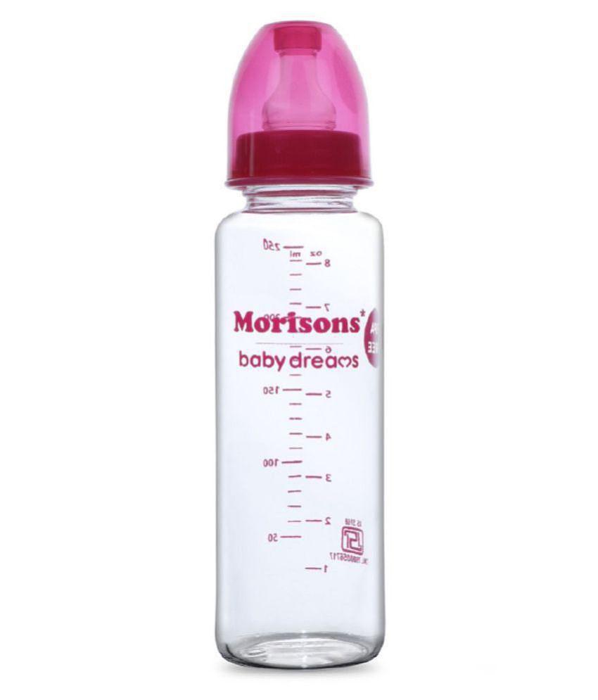 Morisons Baby Dreams - Pink 250 ml Feeding Bottle (Pack of 1)