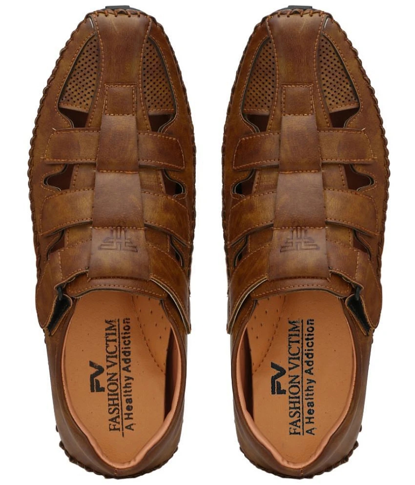 Sophisticated Women Fashion Victim - Brown Mens Sandals - None 2025 at ShopCircuit | ONDC