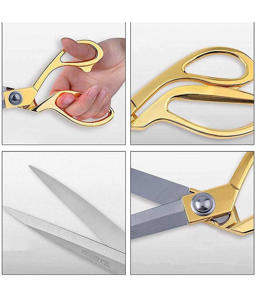 Professional Golden Steel Tailoring Scissors For Cutting Heavy Clothes Fabrics in Different Sizes 9.5