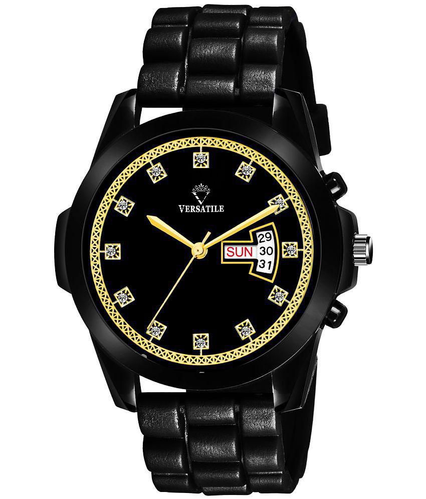 Versatile - Black Silicon Analog Men's Watch