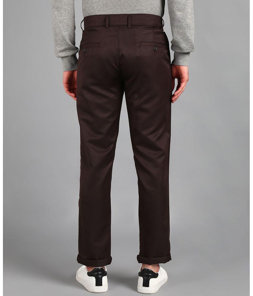 Playerz Dark Brown Slim Chinos ( Pack of 1 ) - None