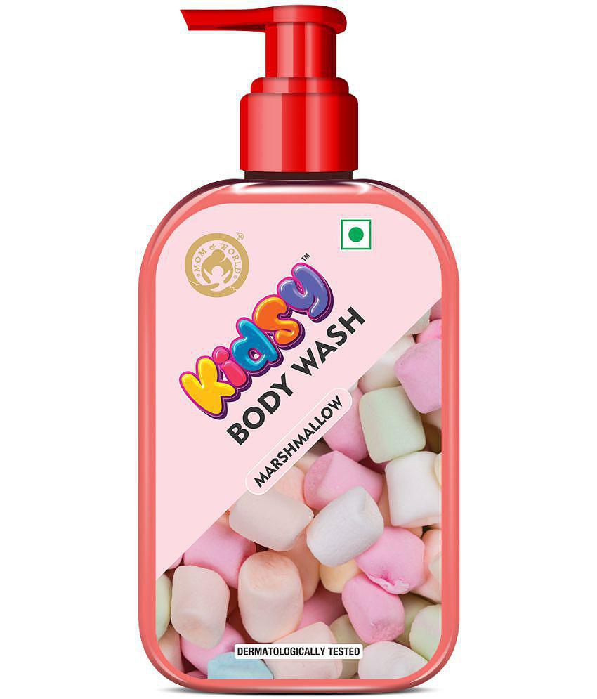 Mom & World Kidsy Marshmallow Body Wash No Tears, No SLS For KIDS, Dermatologically Tested, pH Balanced, 240 ml