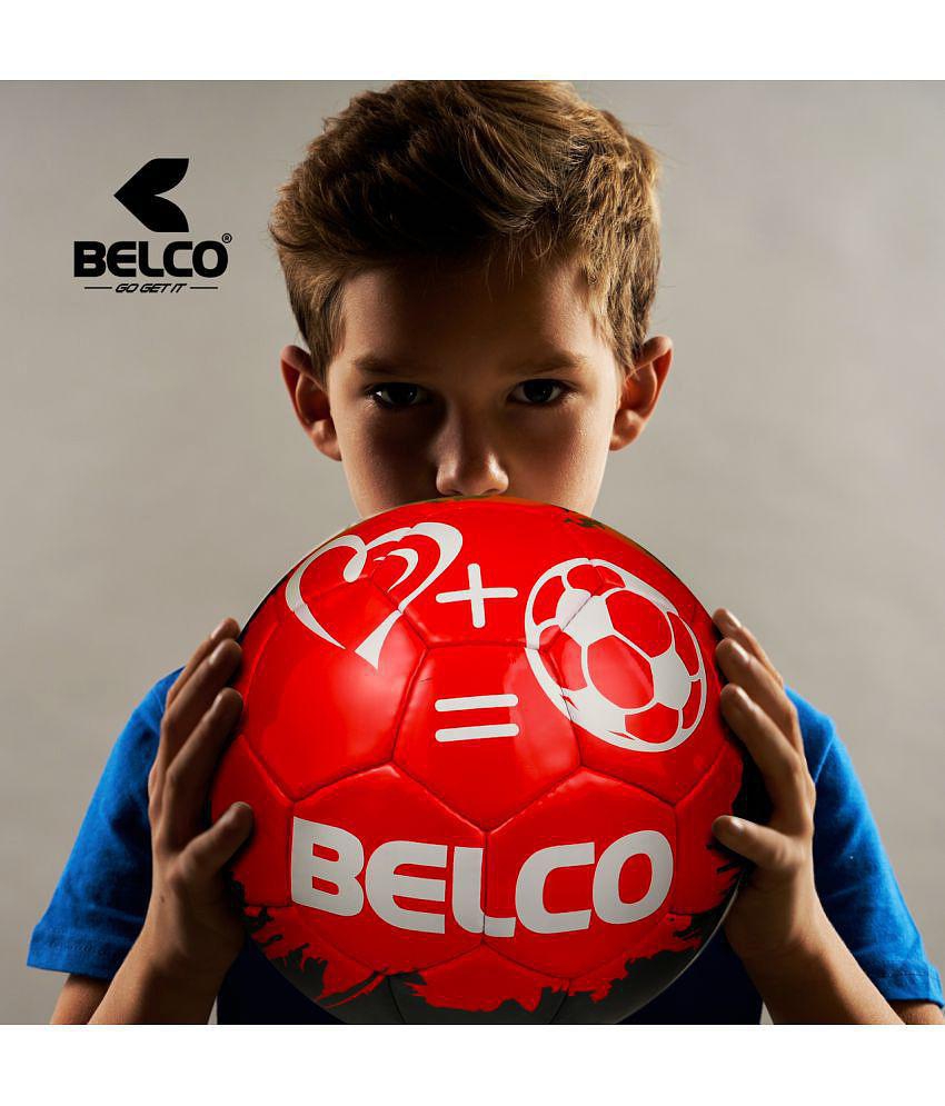 Belco - Red PVC Football ( Pack of 1 ) - 5