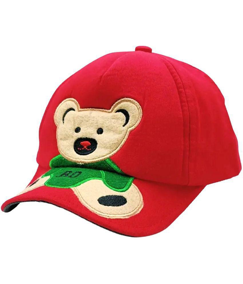 Exclusive Men Zacharias Boy's Kids Cotton Cap kc-07-Red (Pack of 1) (1-4 Years) - None 2025 at S