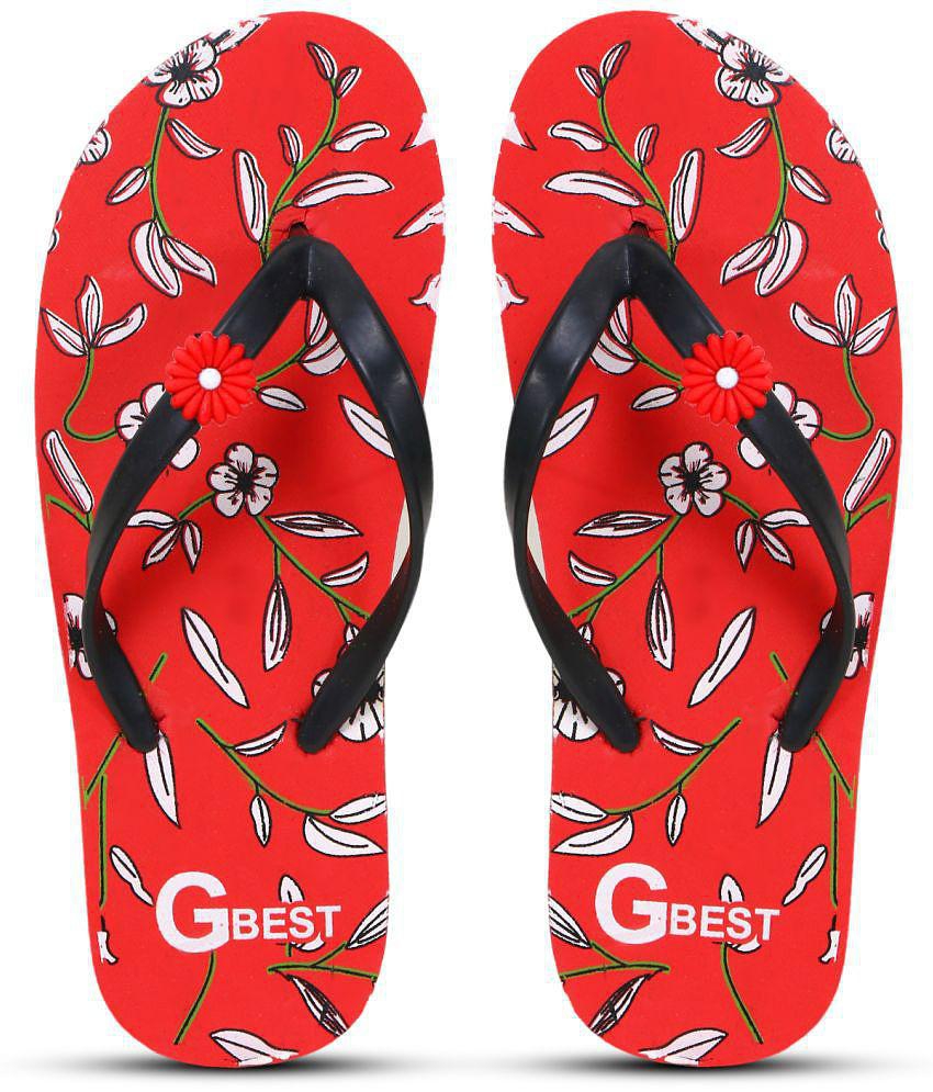 G Best - Red Women's Flip Flop - None