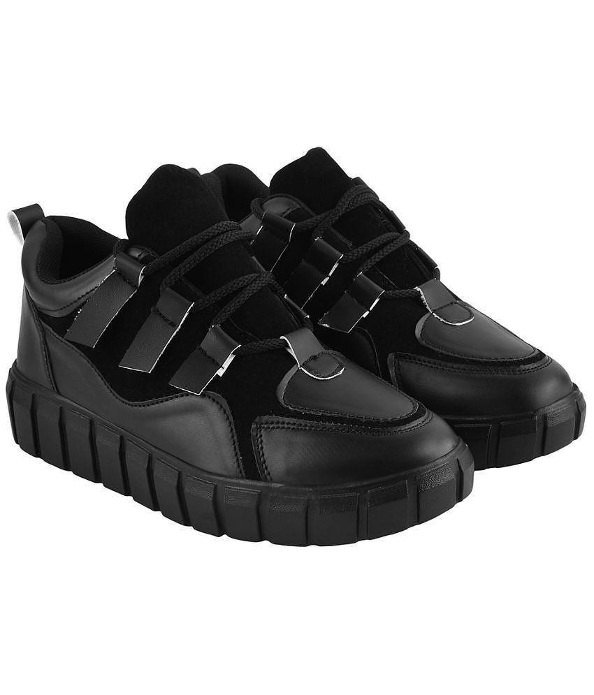 Shoetopia - Black Women's Sneakers - 6, Black