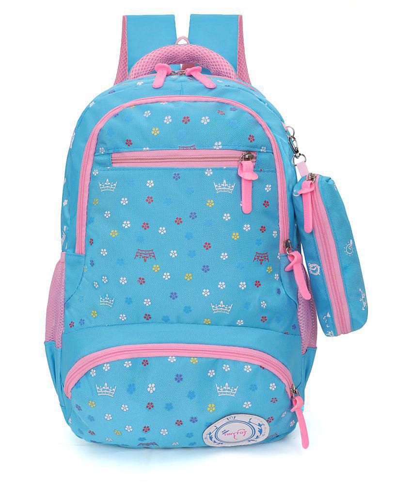 Tinytot 30 Ltrs Blue School Bag for Boys & Girls