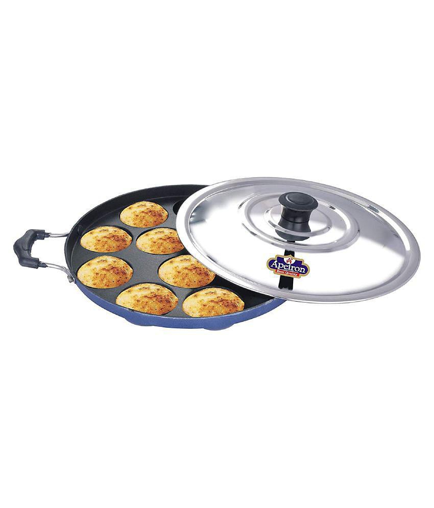 APEIRON Appam blue Non-Stick Aluminum Chetty Pan 27 cm 1000 mL