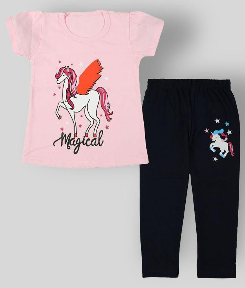 Sophisticated Men CATCUB Girl's Cotton Printed Clothing Set(Pink) - None 2025 at ShopCircuit | O