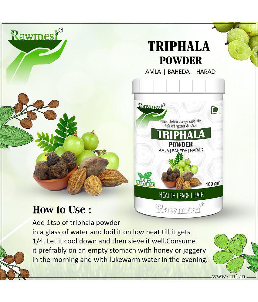 rawmest 100% Organic TriphalaÂ Powder 500 gm Multivitamins Powder Pack of 5