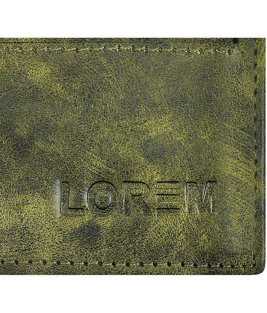 Latest Men Lorem - Green Faux Leather Mens Two Fold Wallet ( Pack of 1 ) - Green 2025 at ShopCir