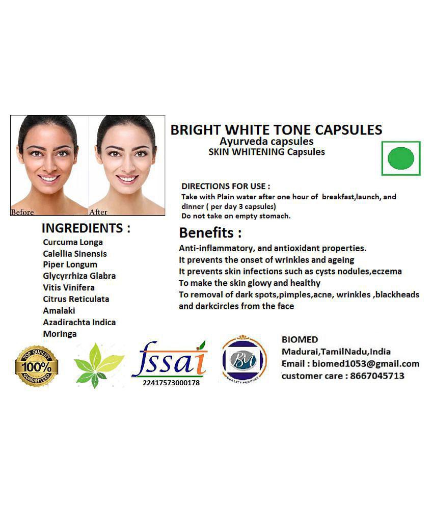 BioMed BRIGHT WHITE TONE Capsule 90 no.s