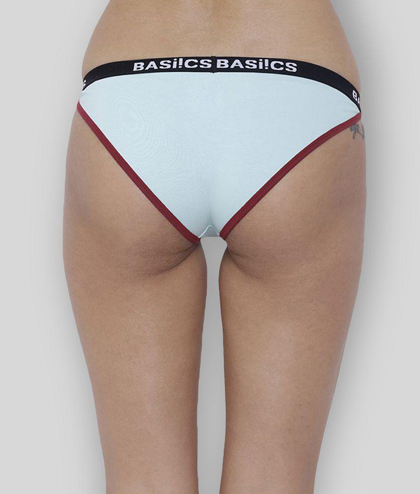 Chic Men BASIICS By La Intimo - Green Cotton Solid Women's Thongs ( Pack of 1 ) - None 2025 at S