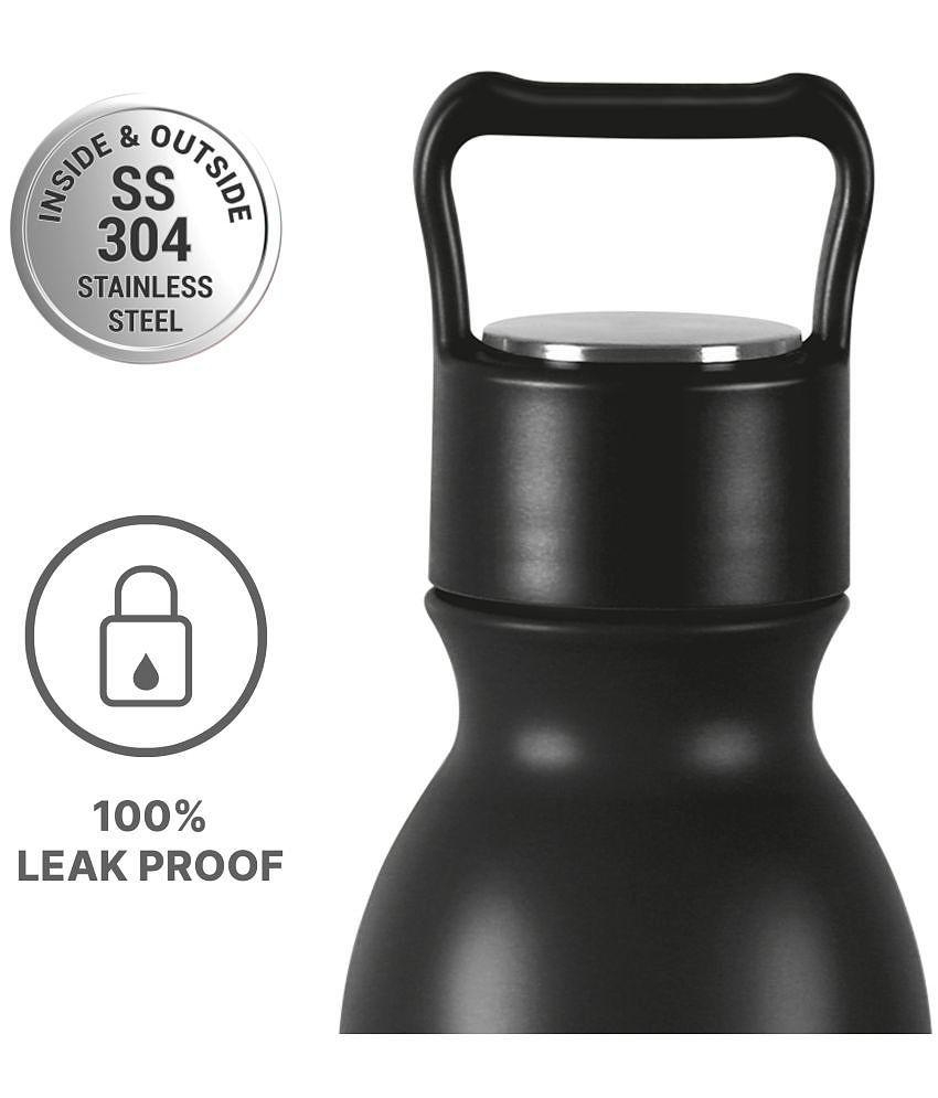 Milton Alice 1000 Thermosteel Bottle, 1 Litre, Neon Green | 24 Hours Hot and Cold | Easy to Carry | Rust Proof | Tea | Coffee | Office| Gym | Home | Kitchen | Hiking | Trekking | Travel Bott