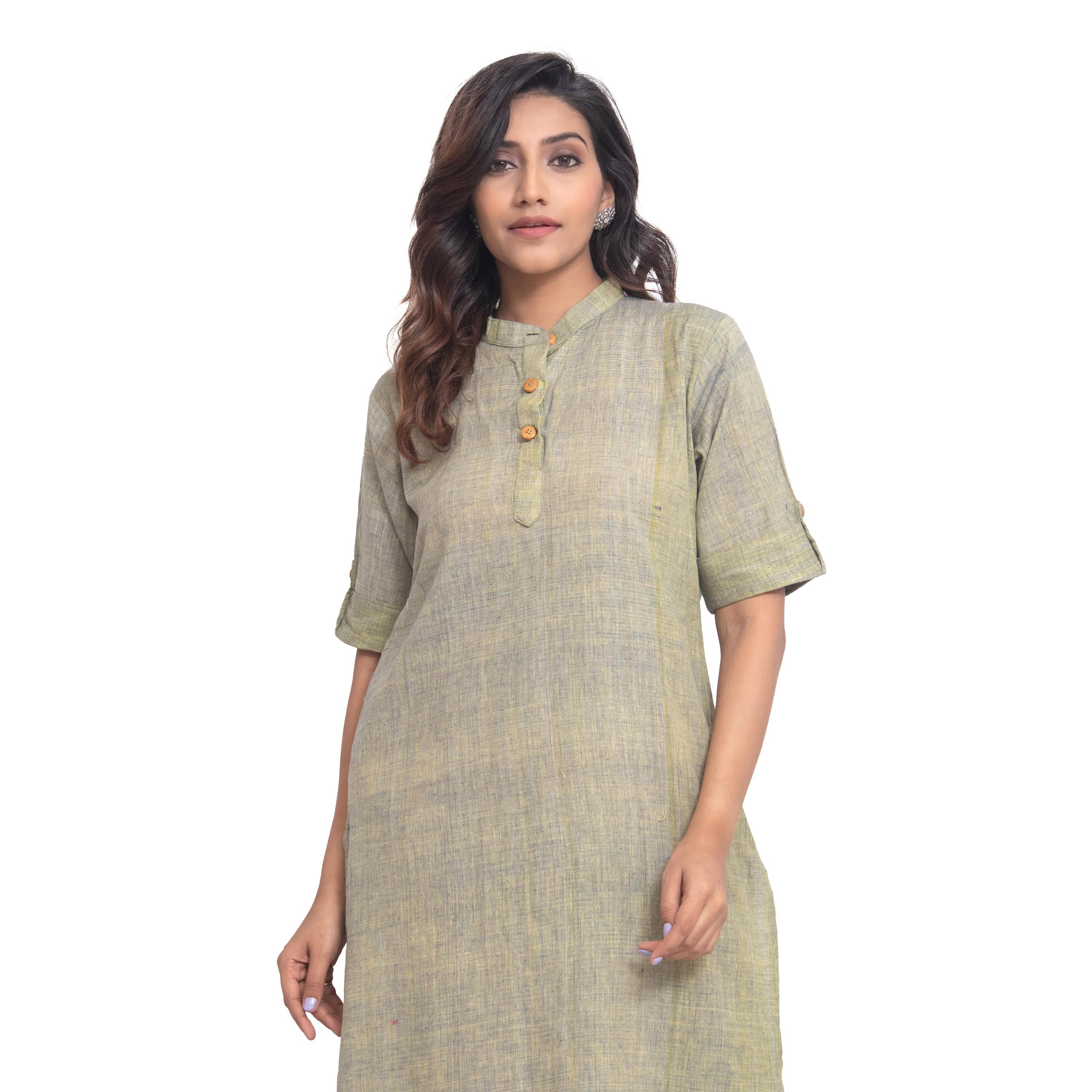 Samici Khadi Kurta Set - l