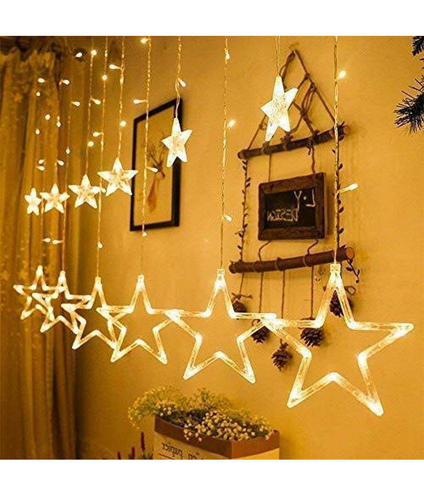 TISYAA - Multicolor 2Mtr Curtain String Light ( Pack of 1 ) - Multicolor