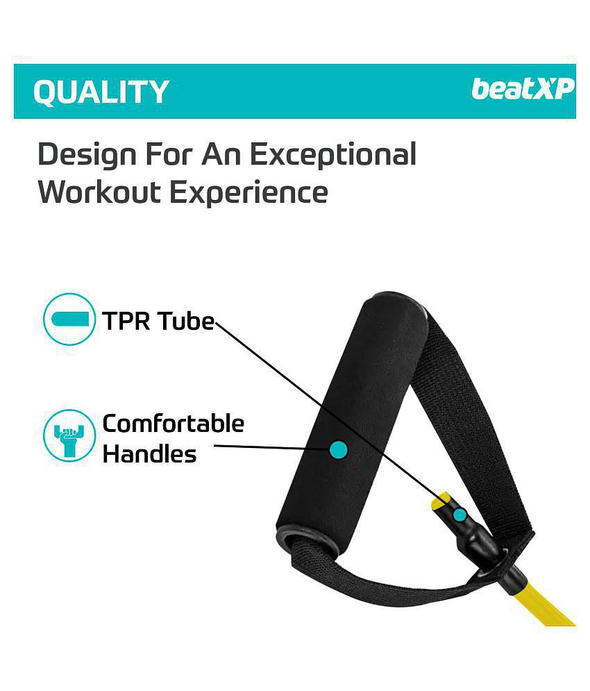 beatXP Premium Toning Tube | Yellow | Full Body Strength Workout Equipment - Yellow