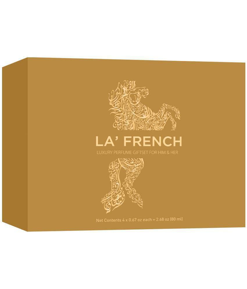 LA FRENCH -Oudh Perfume Gift Set (4x20ml) Eau De Parfum (EDP) For Men,Women 80 ml ( Pack of 1 )