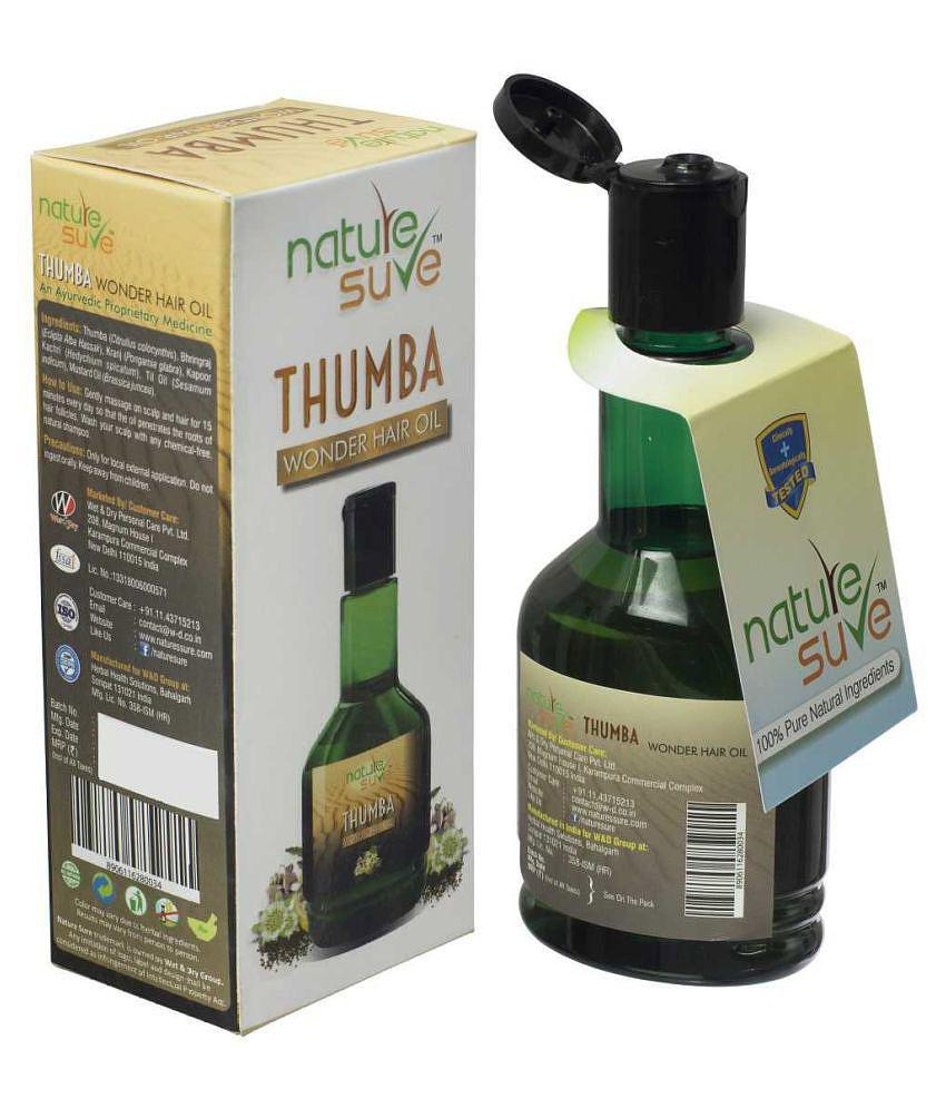 Nature Sure Thumba Wonder Hair Oil for Men and Women - 2 Packs (110ml Each)