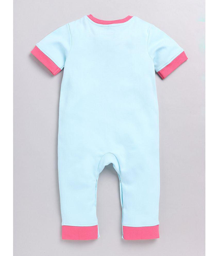 Buy Online Kothari Hosiery Factory Pvt. Ltd. SWEETIE PIE - Blue Cotton Rompers For Baby Girl ( Pack of 1 ) - None