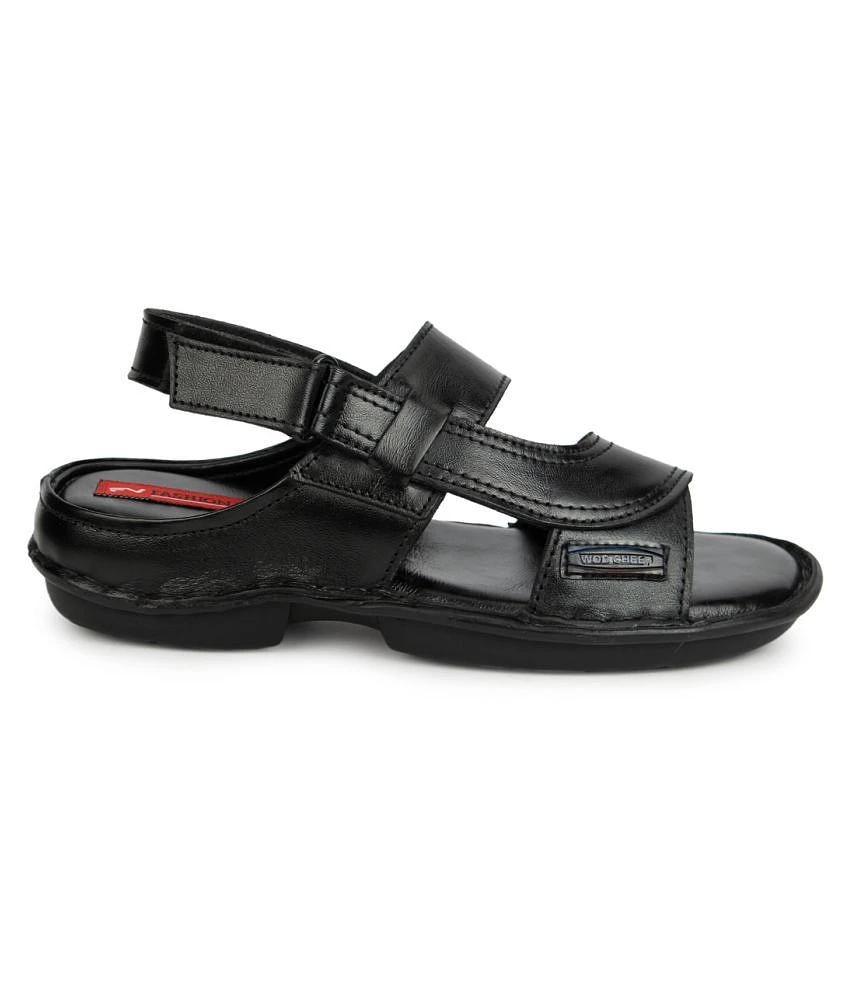 Top Women Fashion Victim Black Leather Sandals - None 2025 at ShopCircuit | ONDC