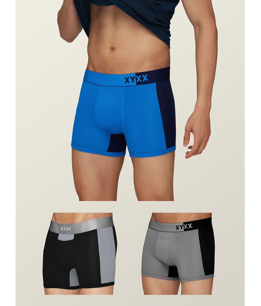 XYXX - Multicolor Modal Men's Trunks ( Pack of 3 ) - None