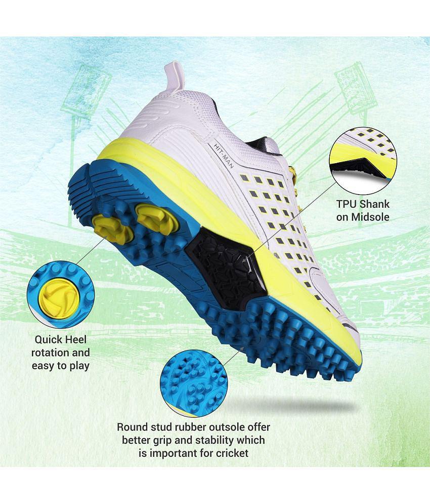 Chic Men Aivin Hit-Man Yellow Cricket Shoes - 11 2025 at ShopCircuit | ONDC