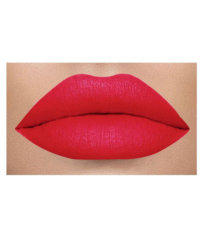 Colors Queen Kiss Lips Non Transfer Matte Creme Lipstick (Enlight) Red 3 g