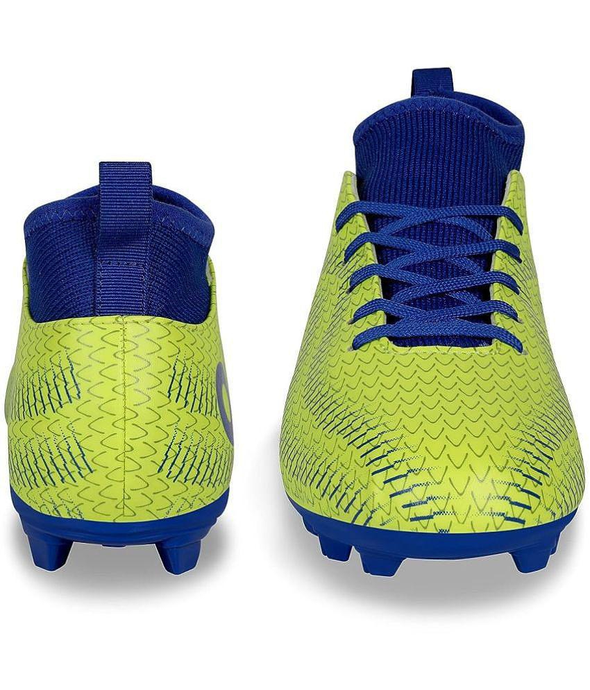 Latest Men Aivin Rattle Snake Green Football Shoes - 5 2025 at ShopCircuit | ONDC