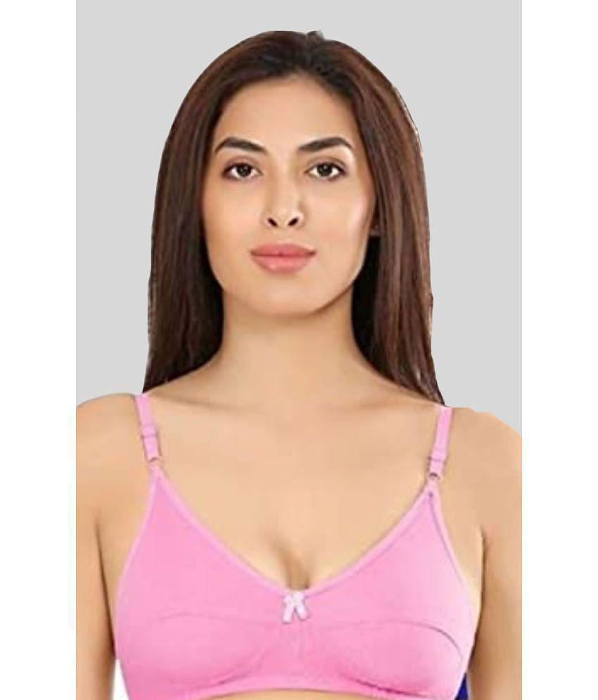 Modern Men Kiran Enterprises - Multicolor Cotton Blend Non Padded Women''s Everyday Bra ( Pack o